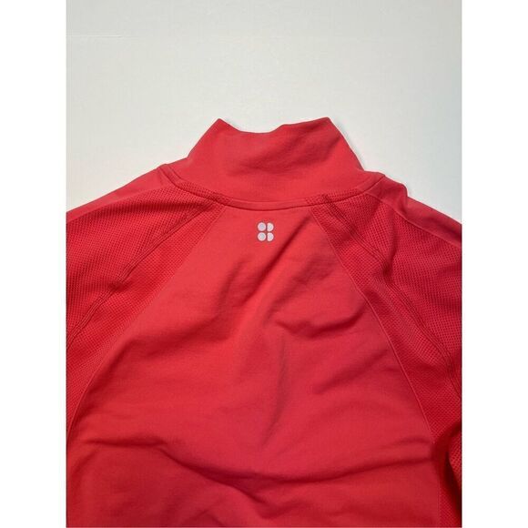 Sweaty Betty Athlete Seamless Half Zip Long Sleeve Top Glow Pink Size US 8, UK M - Picture 10 of 12